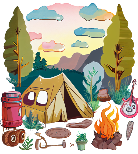 (228-07-1N) Tent Landscape