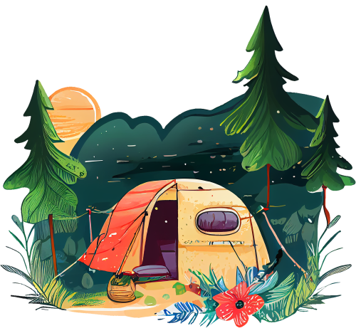(228-07-1O) Tent Landscape