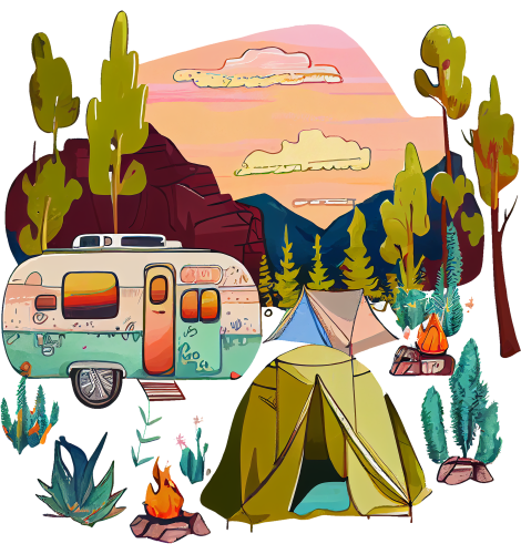 (228-07-1P) Tent Landscape