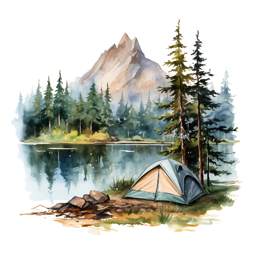 (228-07-2A) Tent Landscape