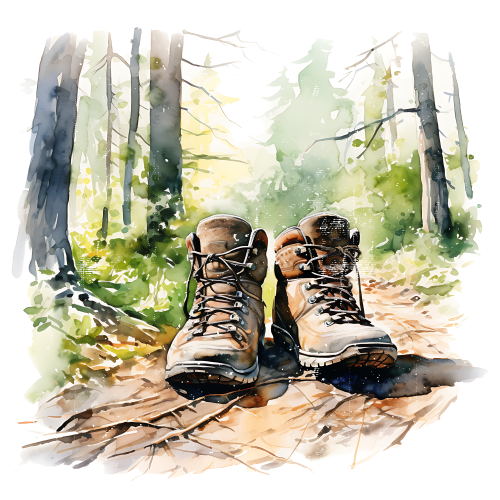 (228-07-2E) Hiking Boots Landscape