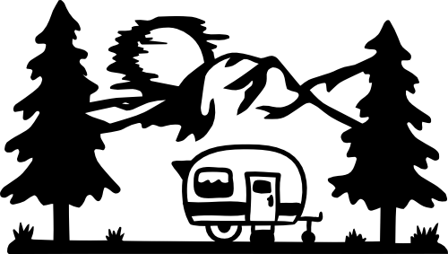 (228-06-L1) Camper Trailer Mountains