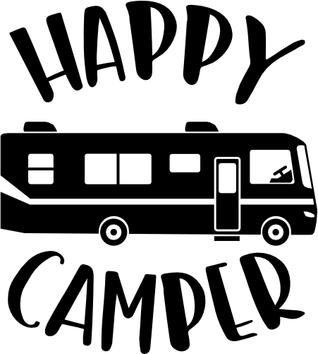 (228-06-M7) Motorhome RV Happy Camper