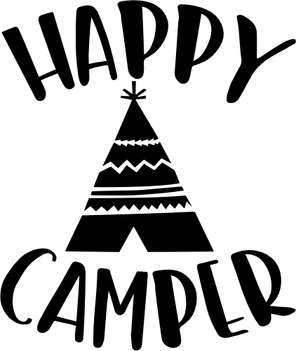 (228-06-M9) Teepee Happy Camper