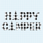 (s228-6P) Happy Camper Buffalo Plaid