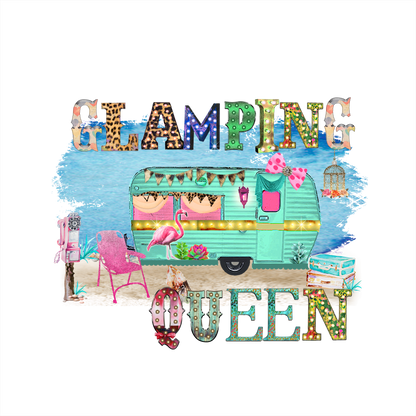 (s228-4U2) Happy Glamper, Glamping Queen, Glamping Life Watercolor