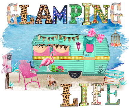 (228-04-U3) Watercolor Boho Camper