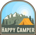 (s228-2U2) Mountains Lake Camper Camping Custom Text