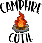 (s228-6U) Campfire Cutie Full Color Print Campfire