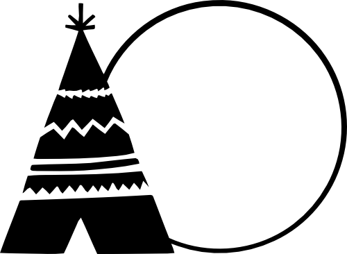 (228-01-N) Teepee Frame Iron-On Transfer