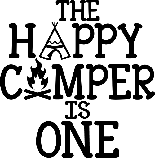 (228-08-B) The Happy Camper is One, Two, Three, Any Age