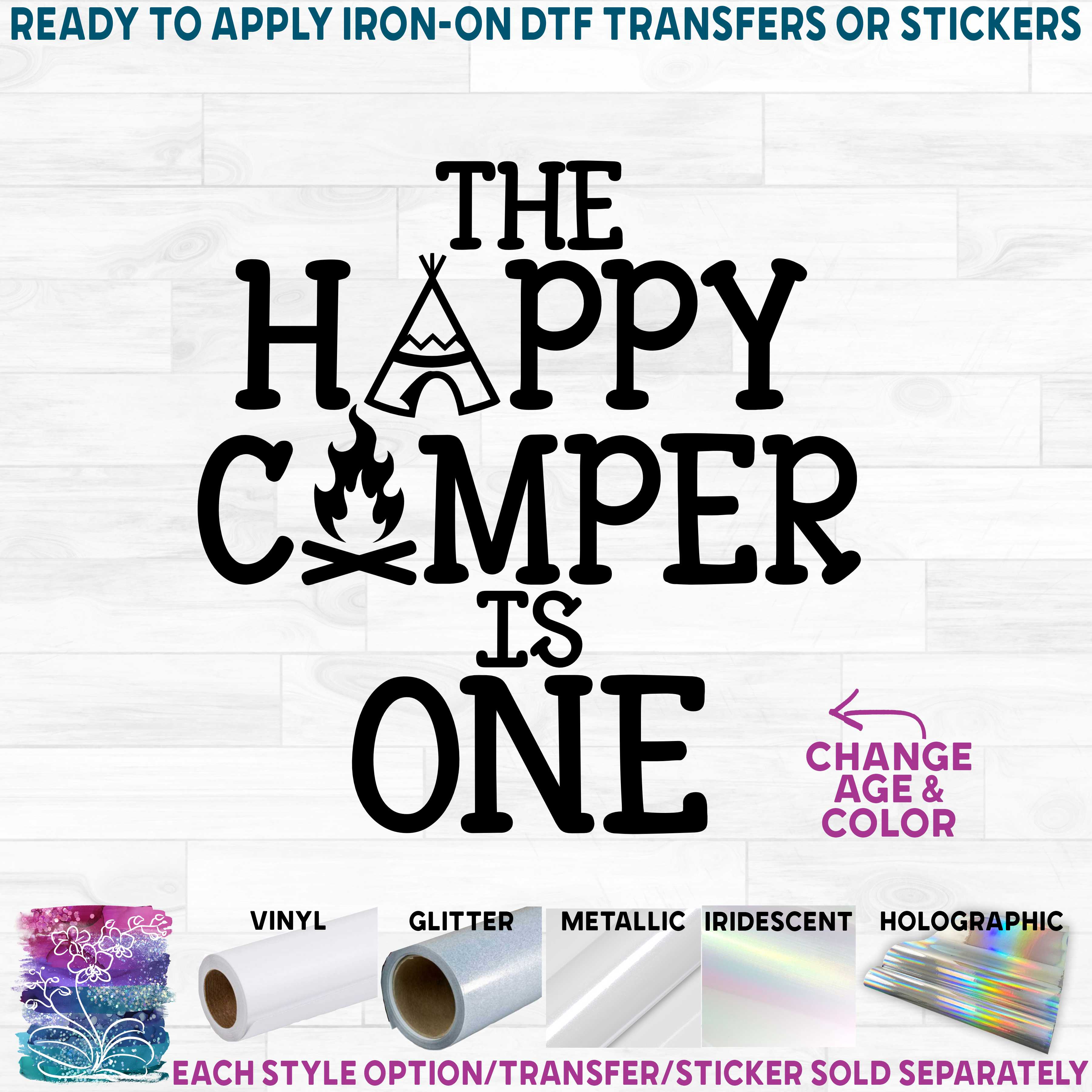 (s228-8) The Happy Camper is One, Two, Three, Any Age