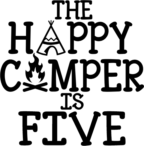 (228-08-B) The Happy Camper is One, Two, Three, Any Age