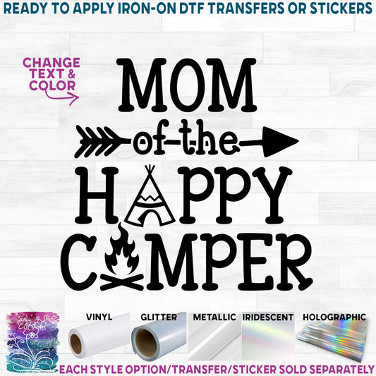 (s228-8) Family Mommy of the Happy Camper Custom Text