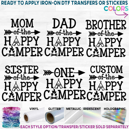 (s228-8) Family Mommy of the Happy Camper Custom Text