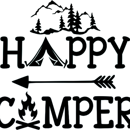 (228-06-A) Happy Camper Mountains Tent Arrow