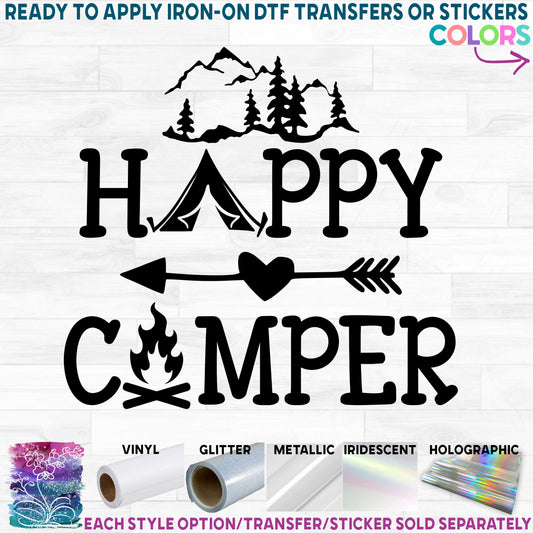 (s228-6A) Happy Camper Mountains Tent, Teepee Arrow