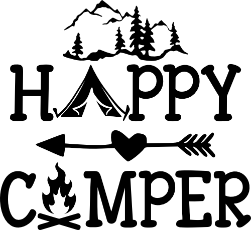 (228-06-A) Happy Camper Mountains Tent Arrow