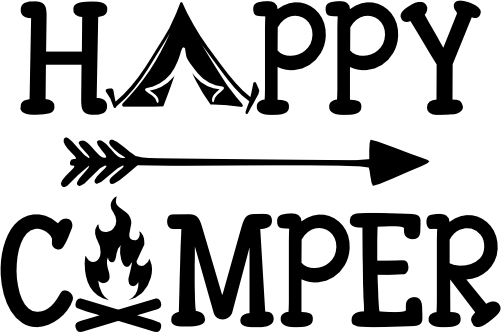 (228-06-C) Happy Camper Tent Arrow