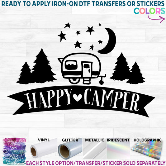 (s228-6) Happy Camper, Camper or Tent