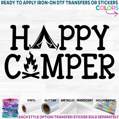 (s228-6D) Happy Camper Tent Teepee