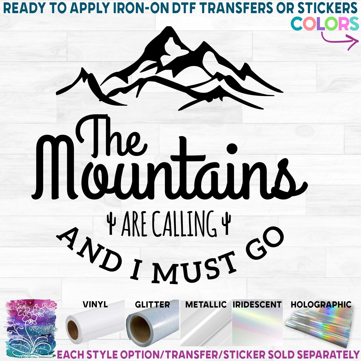 (s228-9M) The Mountains are Calling and I Must Go, Tree, Cactus