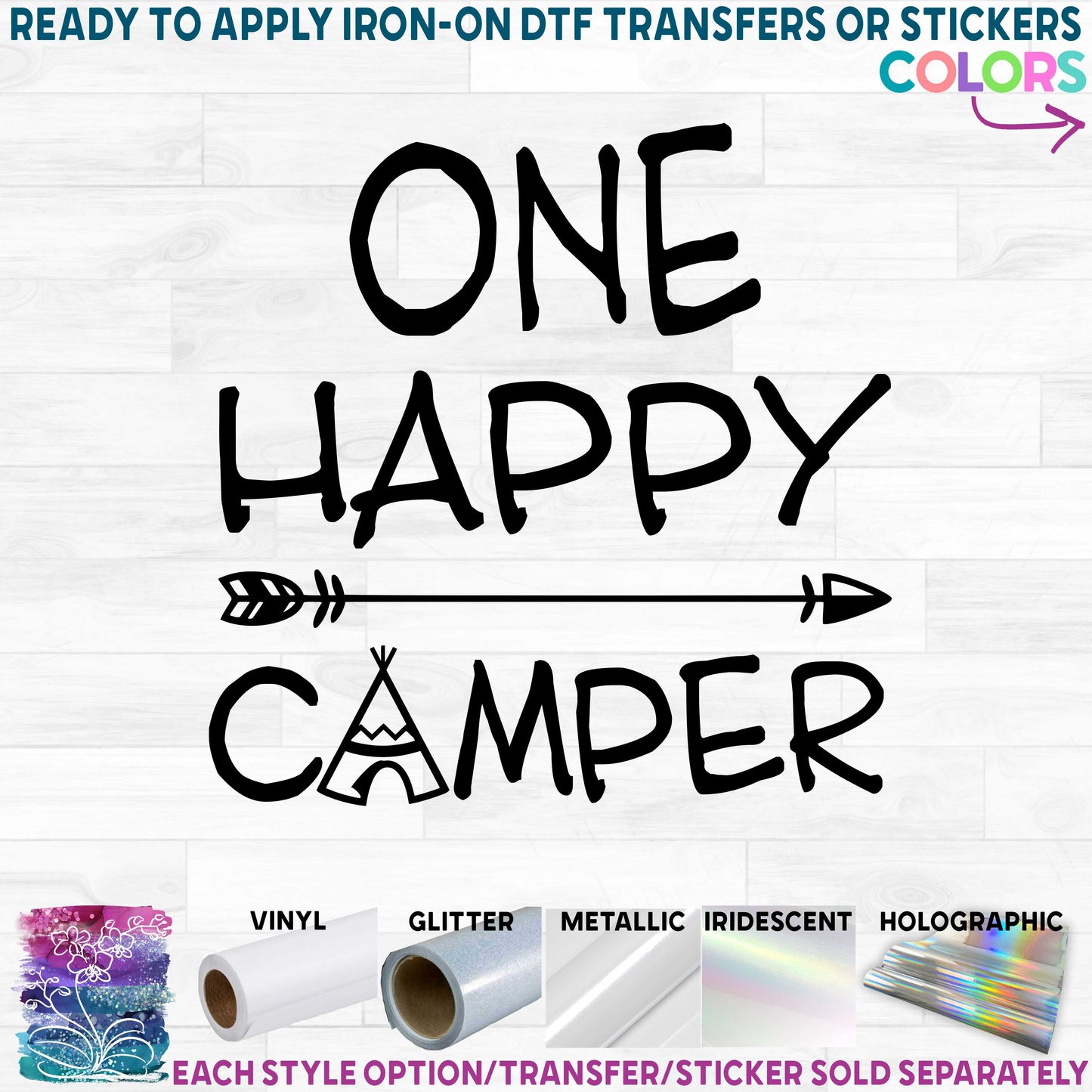 (s228-6V) One Happy Camper