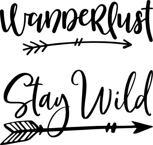 (228-9U) Wanderlust Stay Wild Arrow