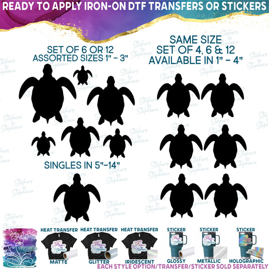 (s022-1-G) Tropical Sea Turtles Set or Single