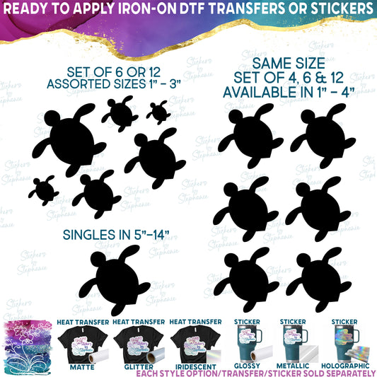 (s022-1-F) Tropical Sea Turtles Set or Single