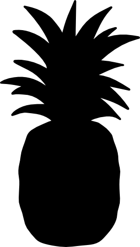 (s230-1-F) Pineapple Silhouette