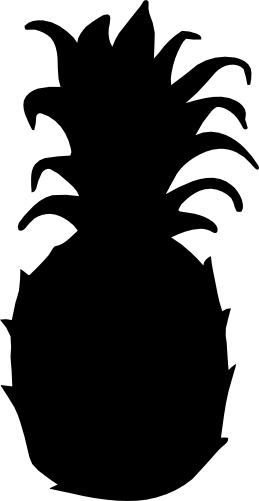 (s230-1-I) Pineapple Silhouette