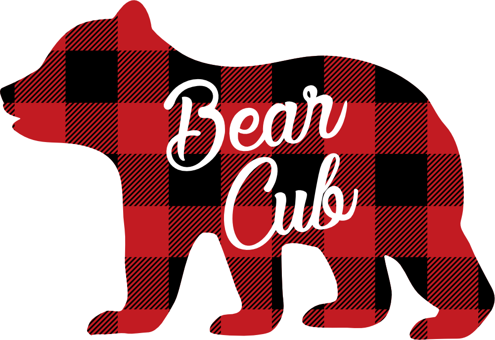 (s232-CC) Bear Cub Custom Text