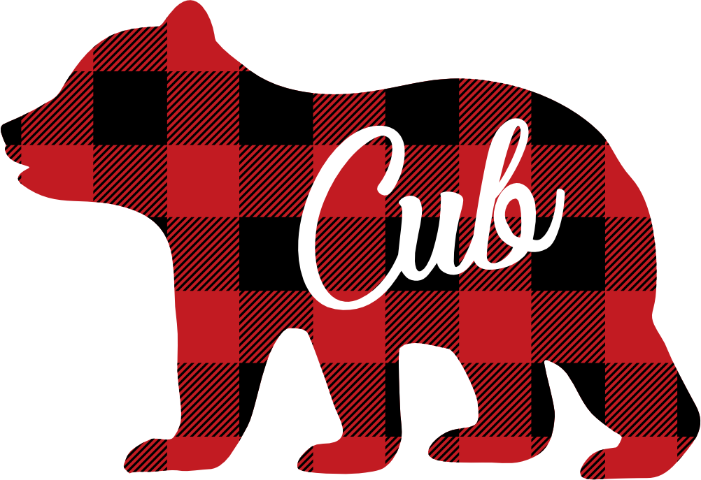 (s232-CC) Bear Cub Custom Text