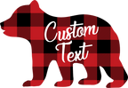 (s232-CC) Bear Cub Custom Text
