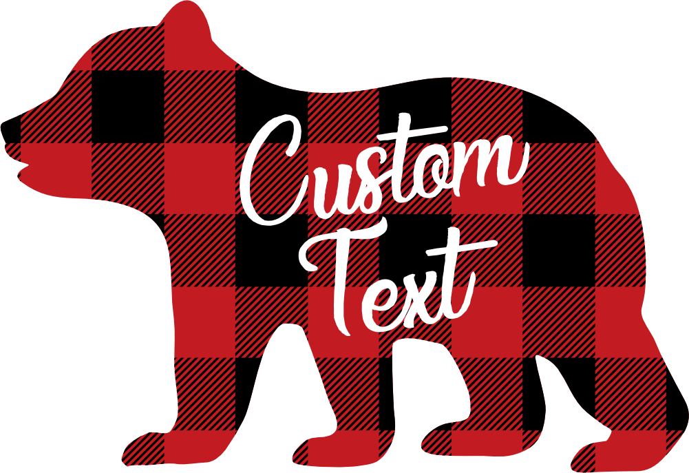 (s232-CC) Bear Cub Custom Text
