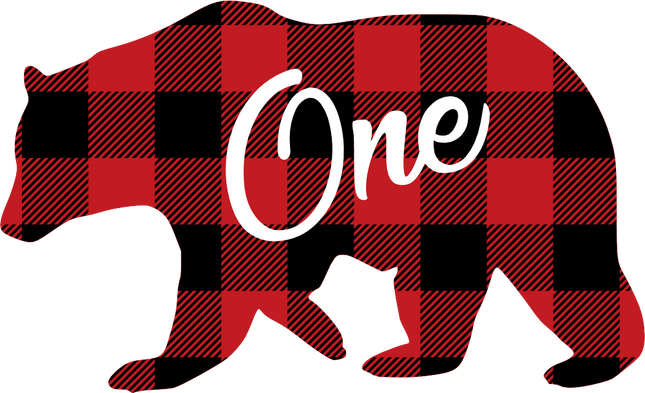 (s232-CC) One Bear Wild One Cub