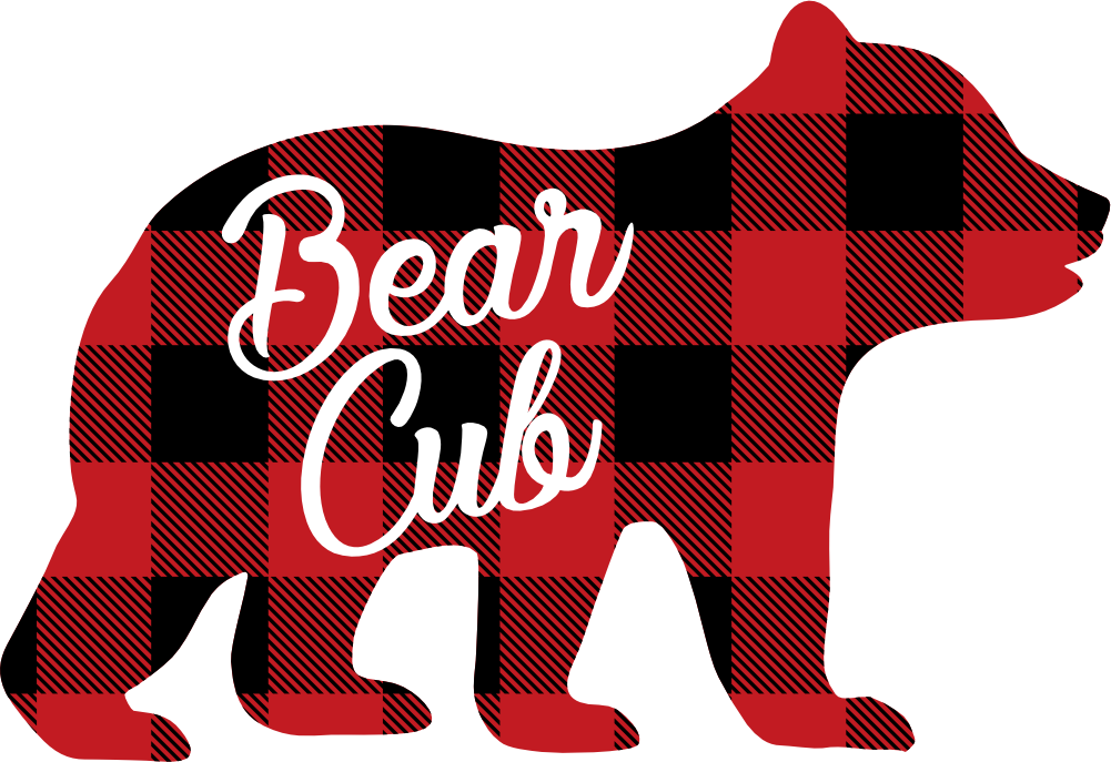 (s232-CC) Bear Cub Custom Text