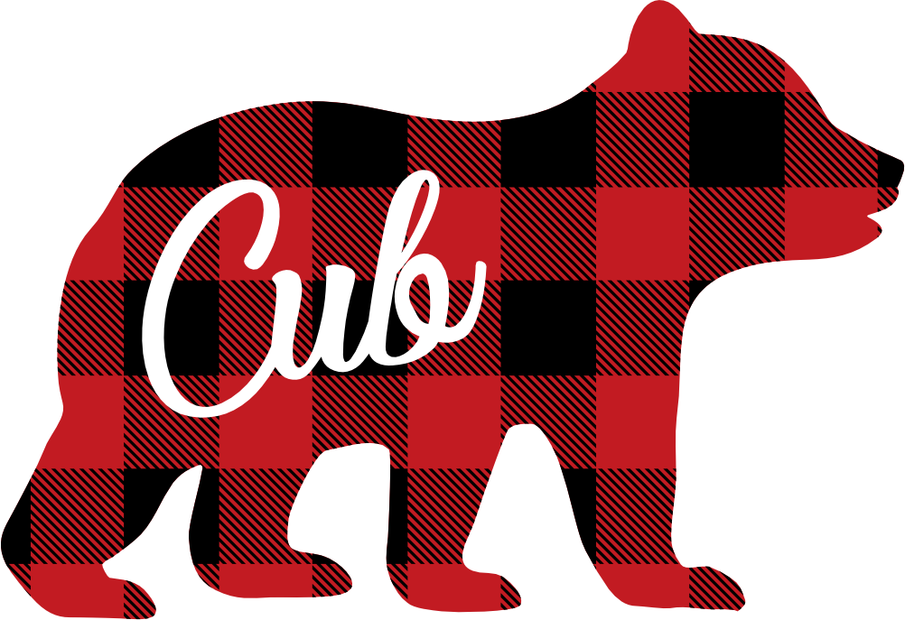 (s232-CC) Bear Cub Custom Text