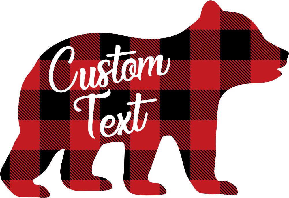 (s232-CC) Bear Cub Custom Text