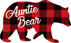 (s232-CC) Bear Family Custom Text Buffalo Plaid
