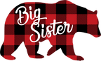 (s232-CC) Bear Family Custom Text Buffalo Plaid