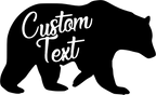 (s232-CC) Bear Family Custom Text Buffalo Plaid
