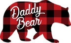 (s232-CC) Bear Family Custom Text Buffalo Plaid