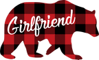(s232-CC) Bear Family Custom Text Buffalo Plaid