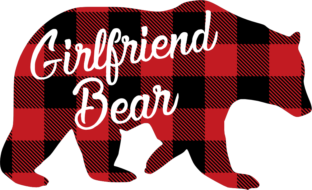 (s232-CC) Bear Family Custom Text Buffalo Plaid