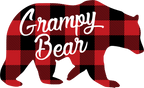 (s232-CC) Bear Family Custom Text Buffalo Plaid