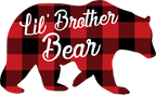 (s232-CC) Bear Family Custom Text Buffalo Plaid