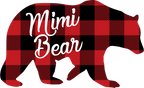 (s232-CC) Bear Family Custom Text Buffalo Plaid