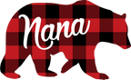 (s232-CC) Bear Family Custom Text Buffalo Plaid